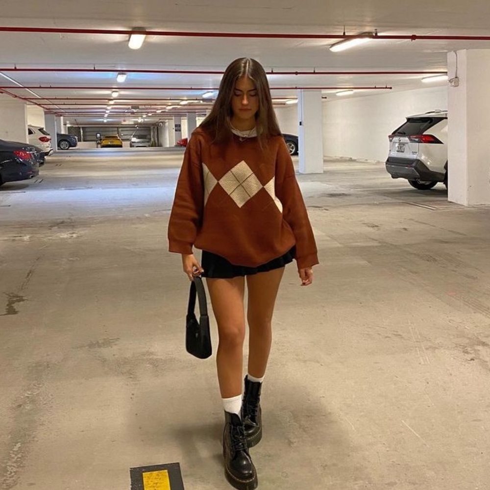 brown sweater